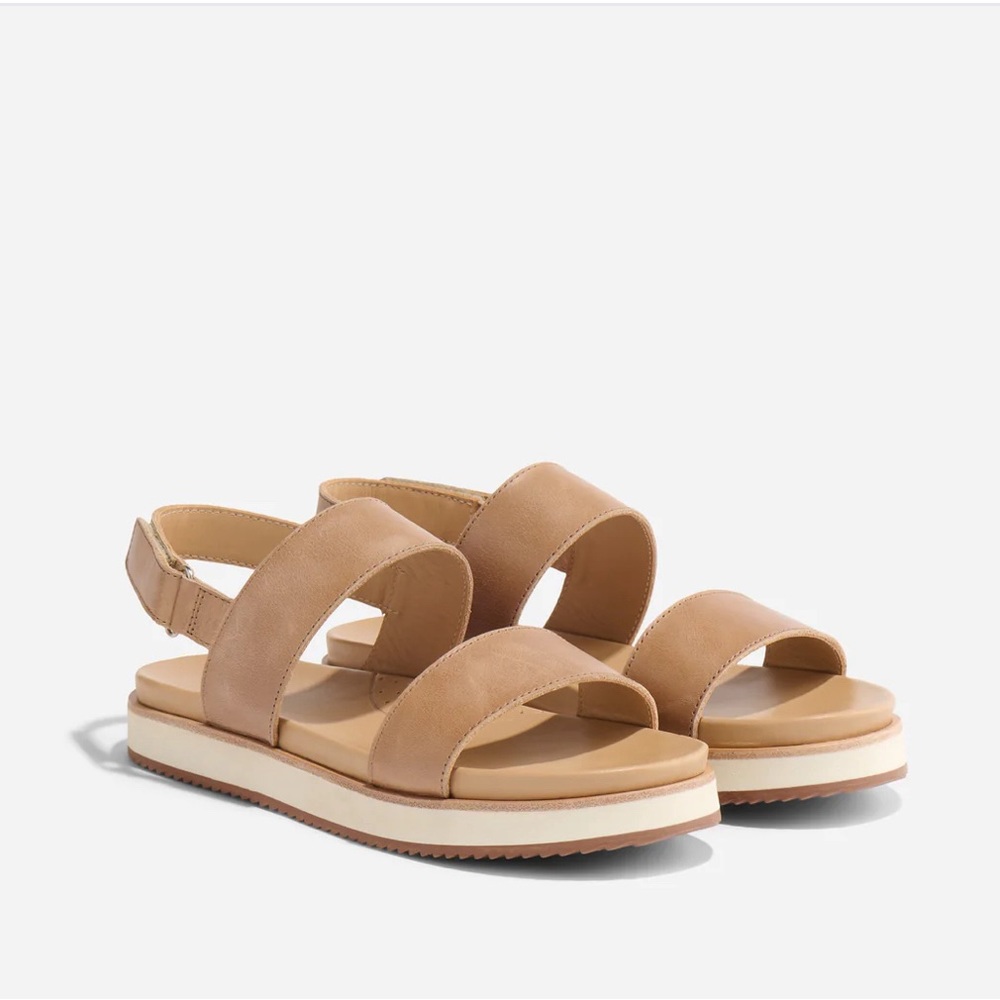 Nisolo Flatform Sandals - Almond - Never worn! Brand new.